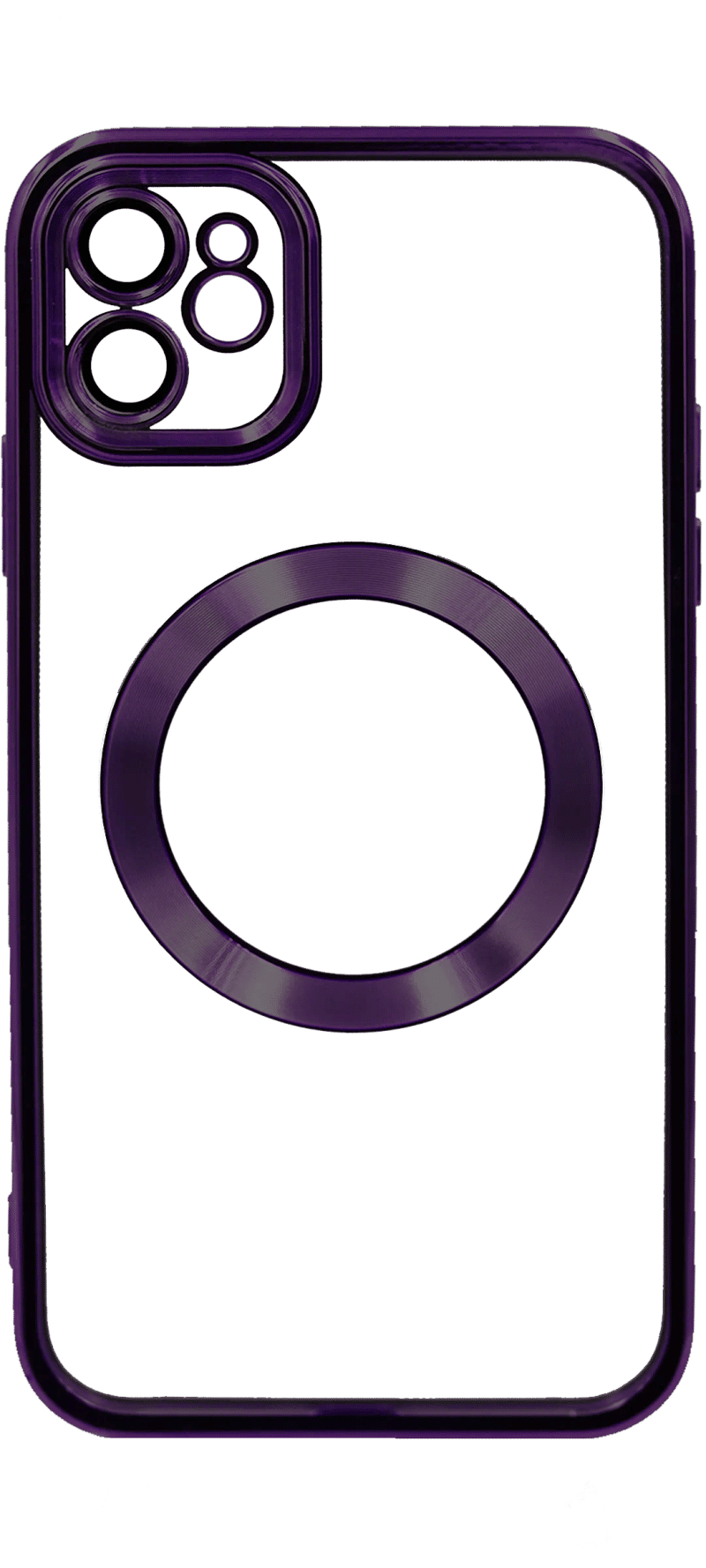 Чохол силіконовий Electroplating Circle для iPhone 11 Violet