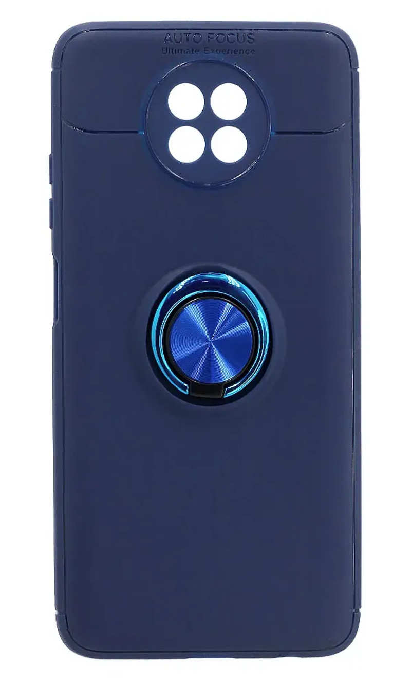 Чохол силіконовий Autofocus Ring Holder для Xiaomi Redmi Note 9T Blue