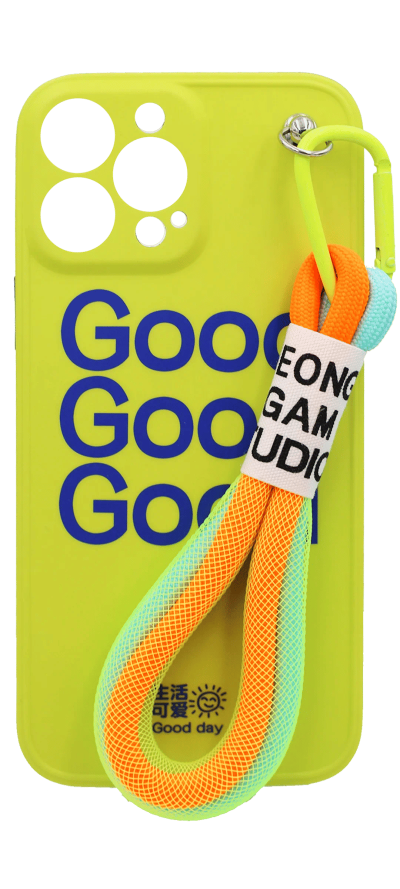 Чохол силіконовий Print Good with Strap для iPhone 14 / 13 Yellow