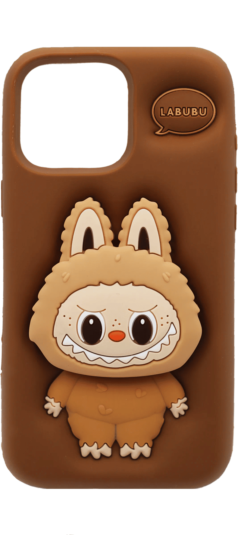 LABUBU 3D silicone case for iPhone 16 Pro Max Brown