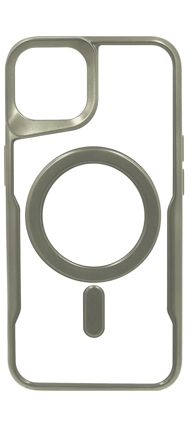 Чохол силіконовий Electroplating Gear Magsafe для iPhone 12/12 Pro Grey