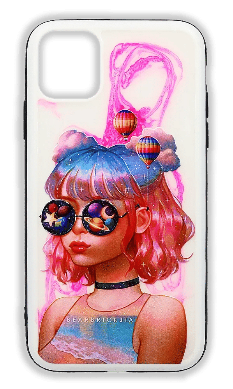 Чохол-накладка Print + Border Silicon для iPhone 11 Girl Space Dream