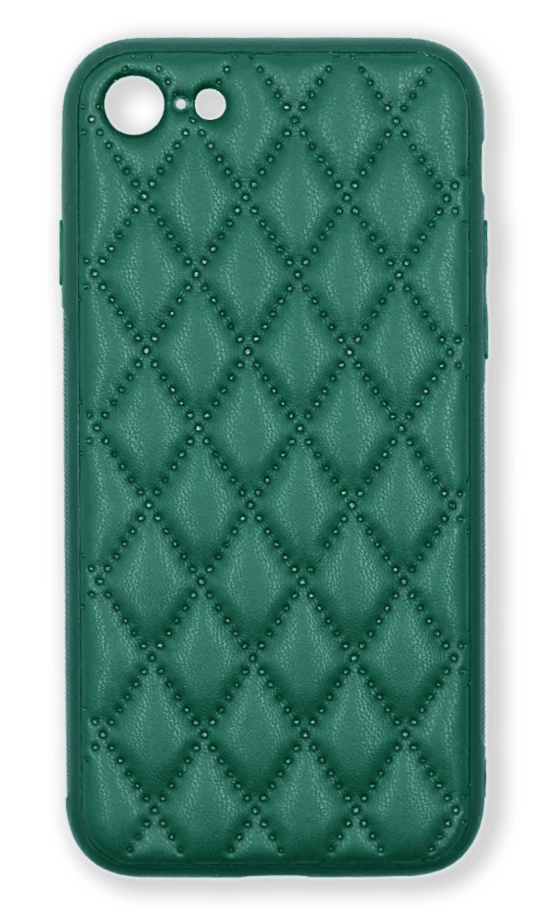 Cover-cover Leather Romb for iPhone SE2 / 8/7 Green