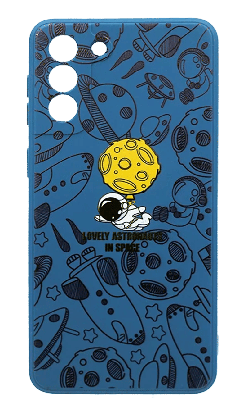 Чохол силіконовий Print для Samsung S21 FE SM-G990F Blue/Cosmo 3