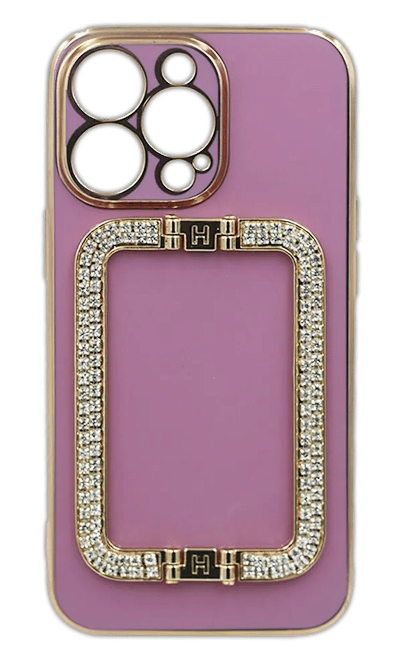 Чохол силіконовий Bag Handles Diamond для iPhone 13 Pro Purple