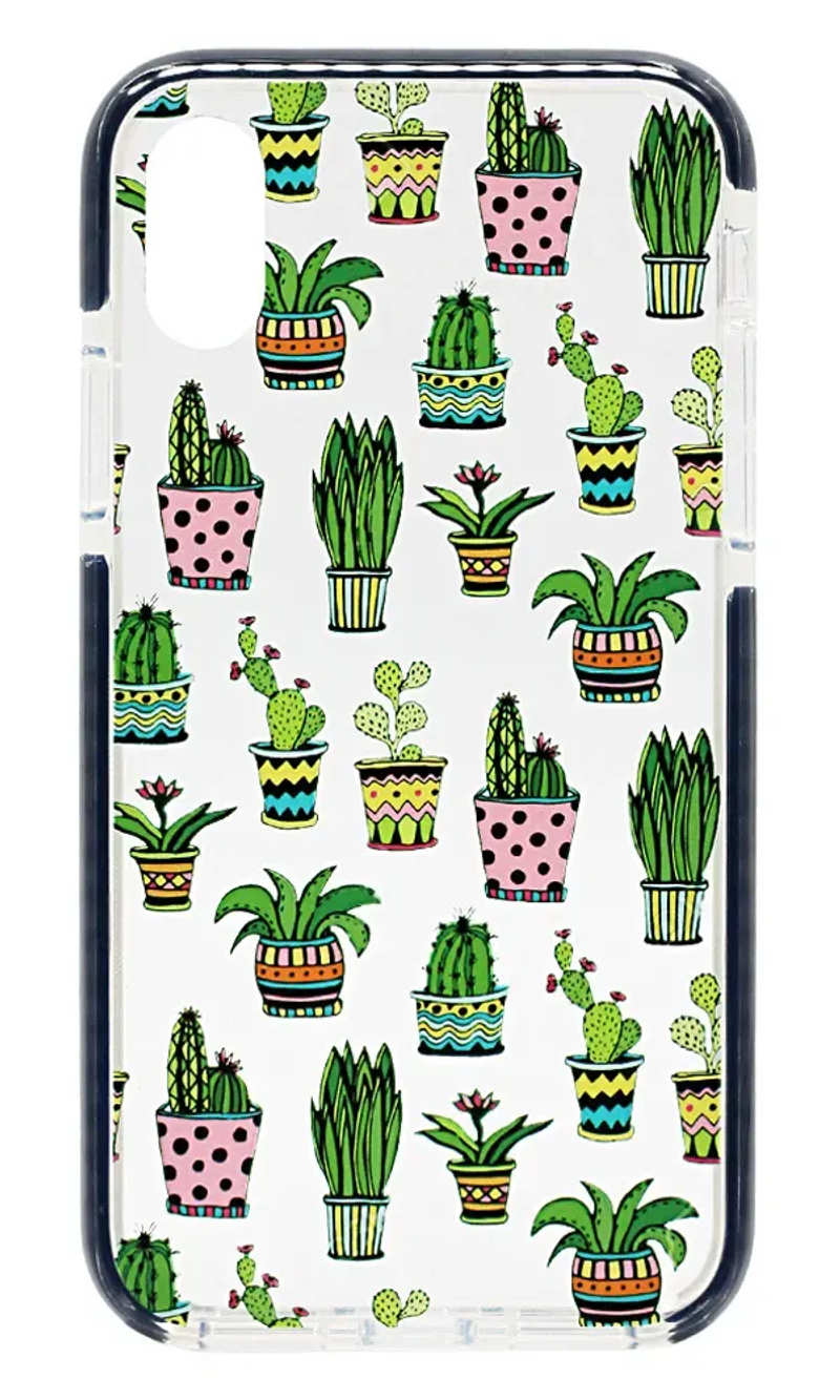 Silicone Print Border for iPhone XS Max Plants