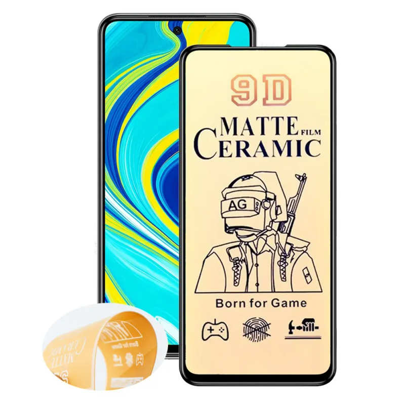 Safety glass Ceramics Matte Xiaomi Redmi Note 9 Black M.U.