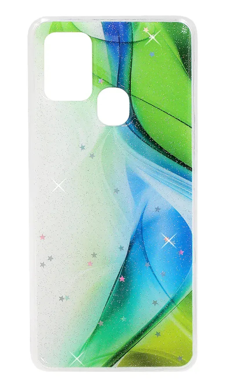 Silicone Case Smoll Sparkles Aurora for Samsung Galaxy A21s SM-A217F Green