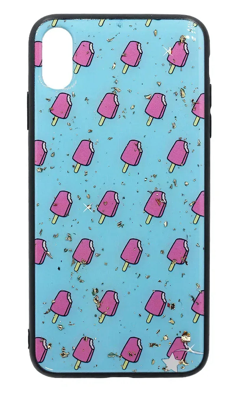 Чохол-накладка Smoll Sparkles Ice Cream для iPhone XS Max Blue