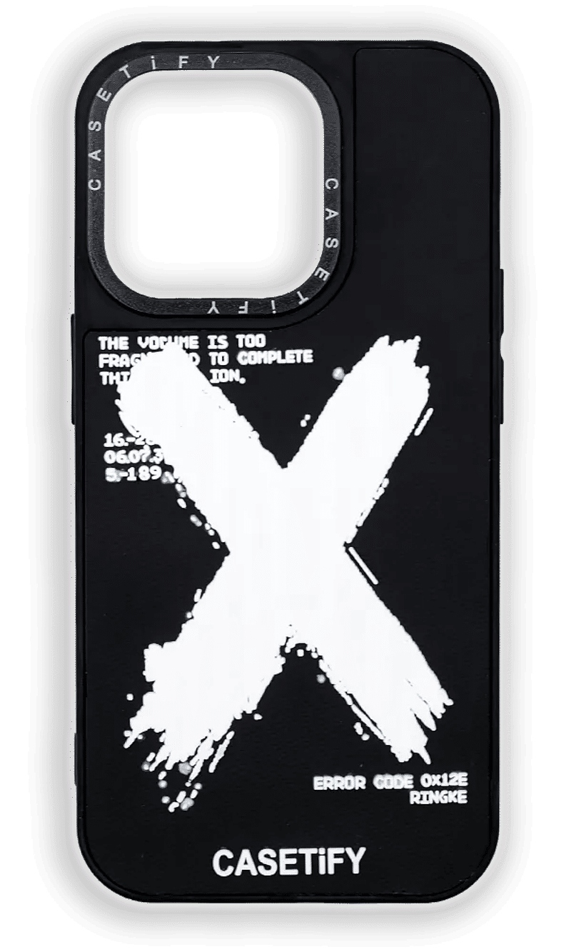 Cover Caseti 3d Error Disk for iPhone 14 Pro Max Black