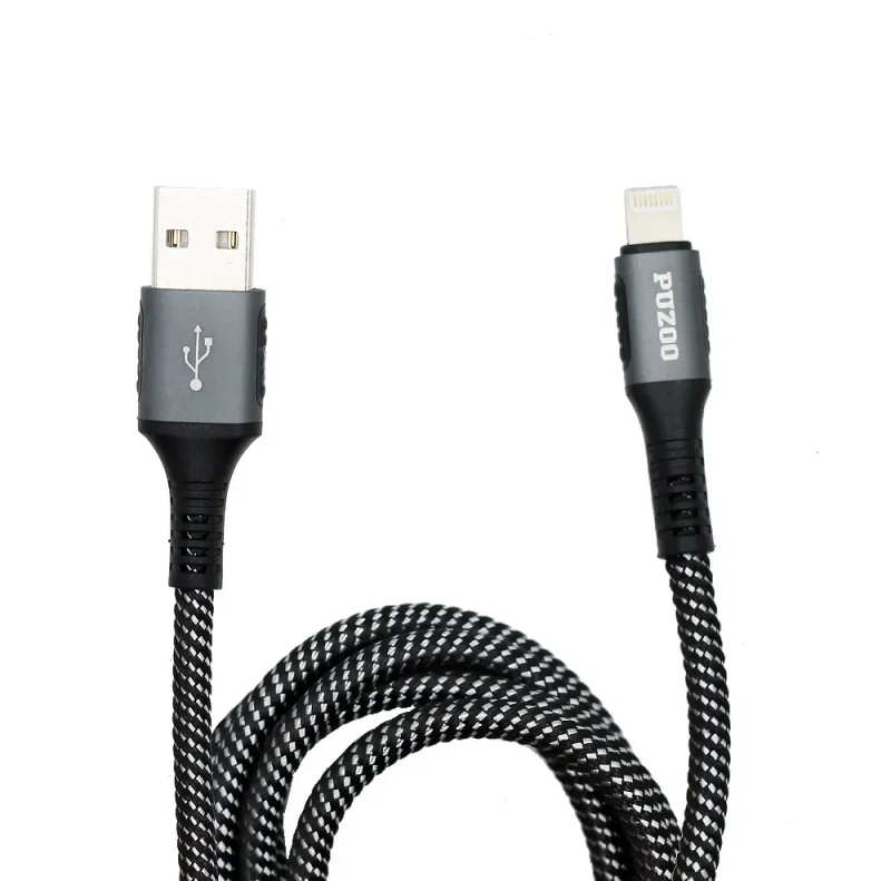 Cable 1m Puzoo Jazz series cable Lightning Black