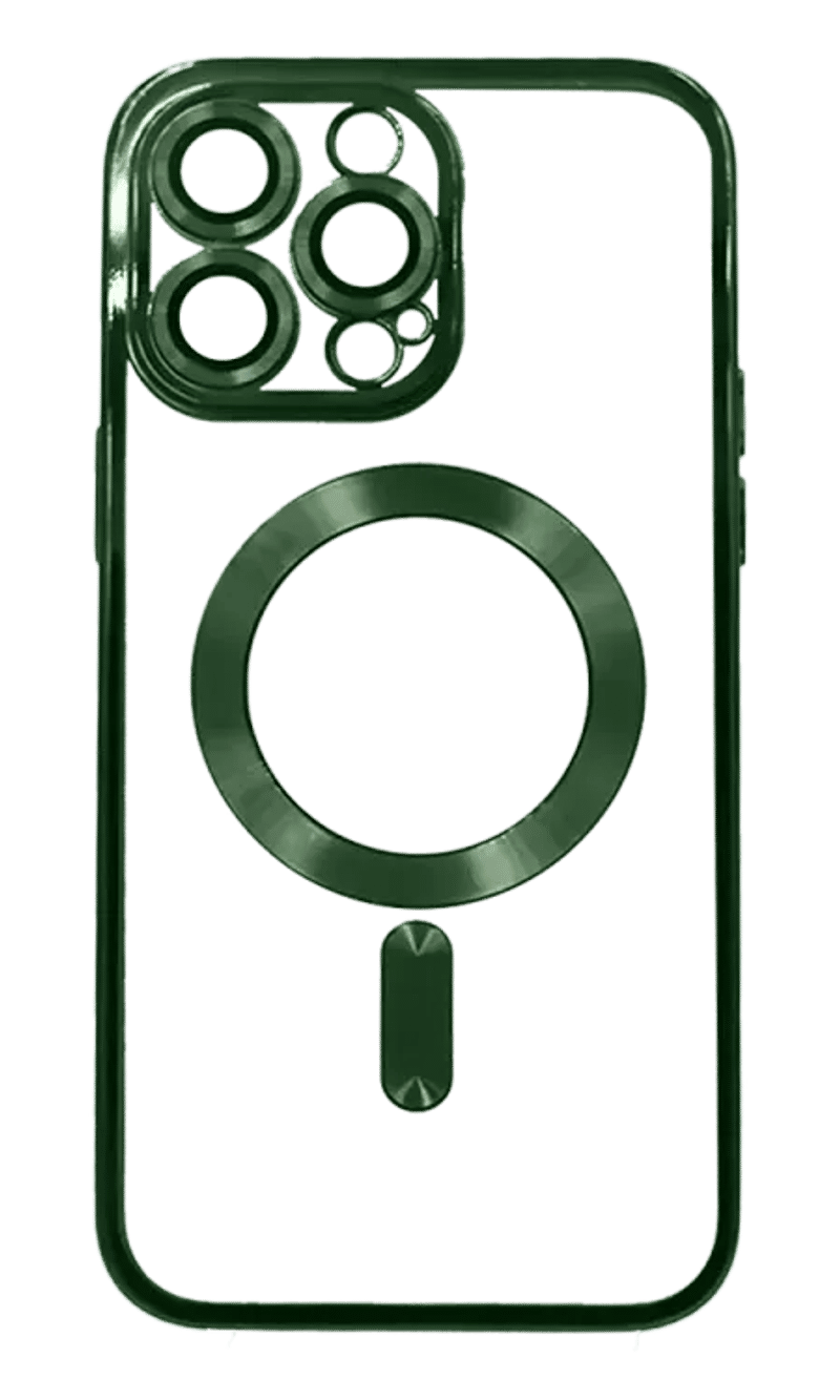Чохол силіконовий Electroplating Magsafe для iPhone 16 Pro Green
