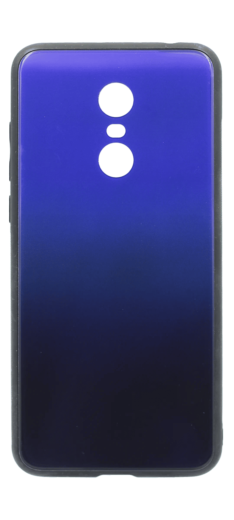 Cover-pad Glass Gradient + Border Silicon for Xiaomi Redmi 5 Plus Blue