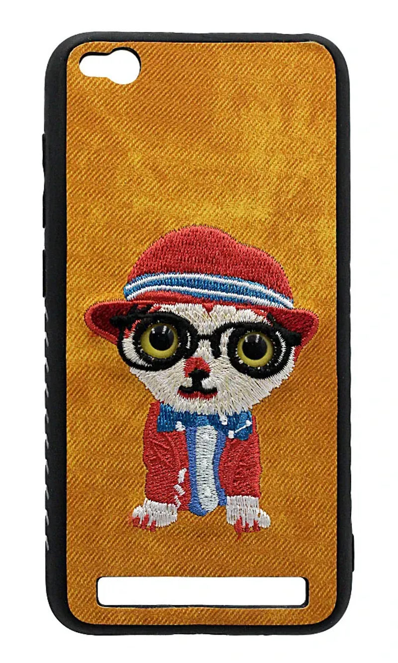 Чохол-накладка Animal Eyes для Xiaomi Redmi 5A Textile Cat Yellow