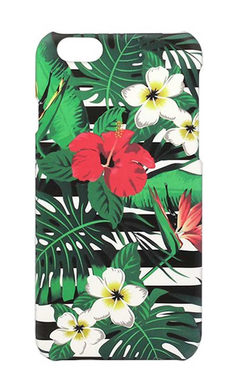 Cover-plate Flower Stripes for iPhone SE2 / 8/7 Green