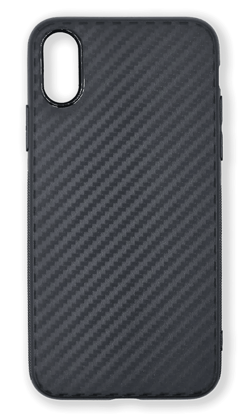 Чохол силіконовий Carbon Gloss для iPhone X / XS Black