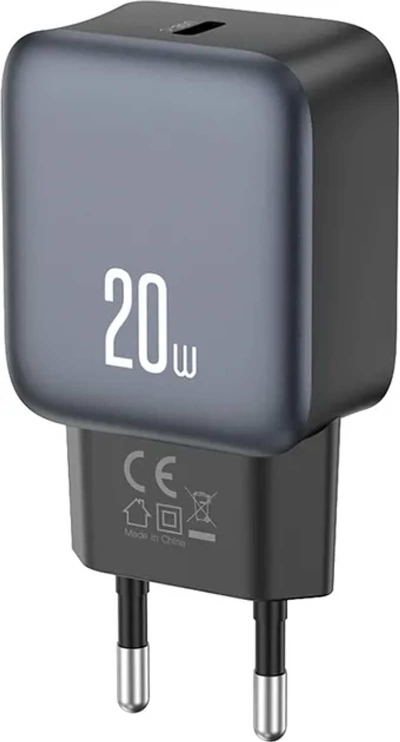 Мережевий Зарядний Пристрій 1Type-C XO L153 QC&PD 20W Black