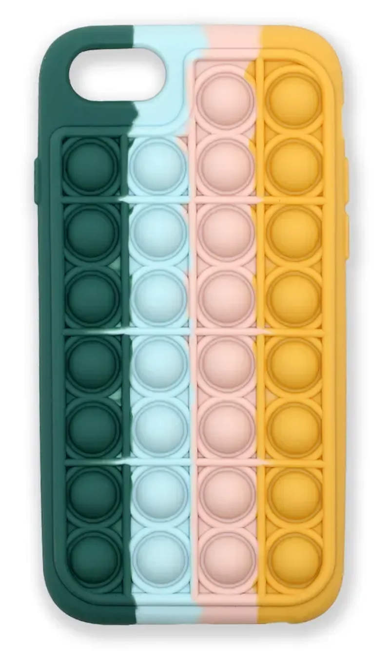 Case silicone 3D Pop It for iPhone SE2 / 8/7 Green