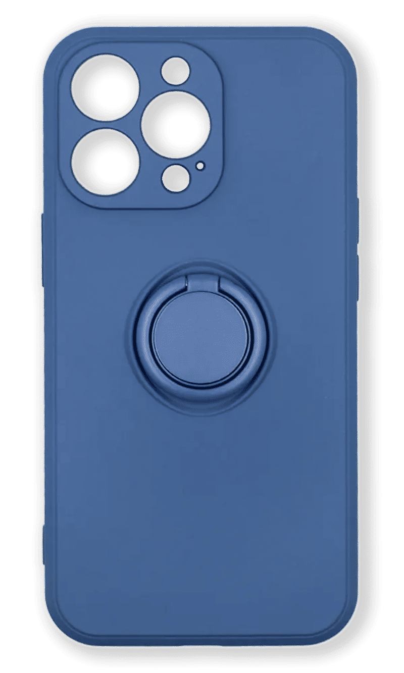 Чохол силіконовий Soft Case + Ring для iPhone 13 Pro Dark Blue