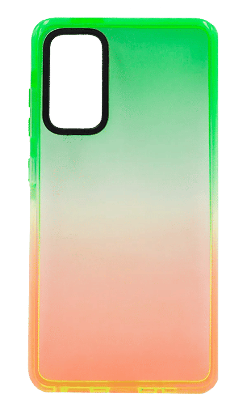 Silicone case Sunny Gradient for Samsung S20 FE SM-G780F Green/Orange