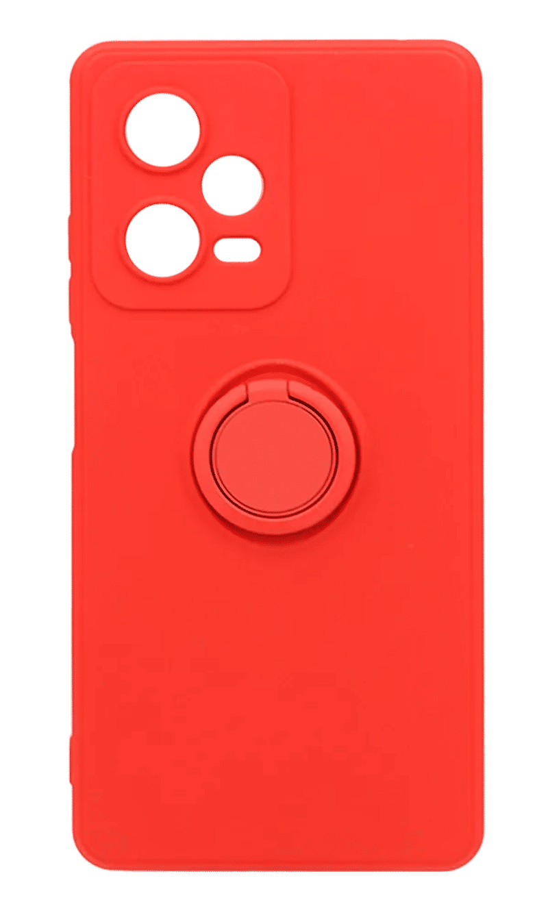 Чохол силіконовий Matte Color Buttons + RingHolder Xiaomi Redmi Note 12 Pro 5G Red