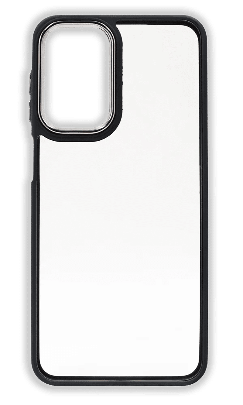 Чохол-накладка Gloss Metal Buttons для Samsung A05 SM-A055F Clear/Black