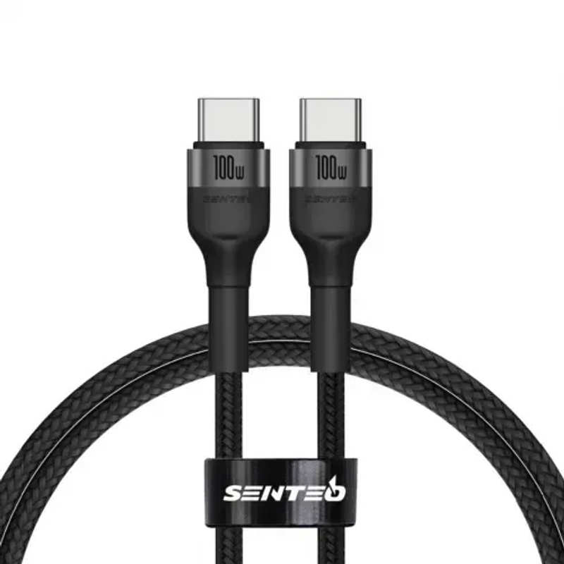 Cable Type-C to Type-C 1m Senteo ST-01 Montes 100W Black