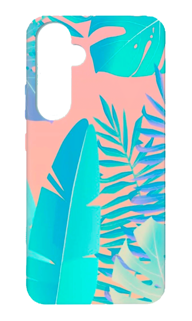 Чохол Molan Silicone Print для Samsung A54 SM-A546F Black/Flower 2