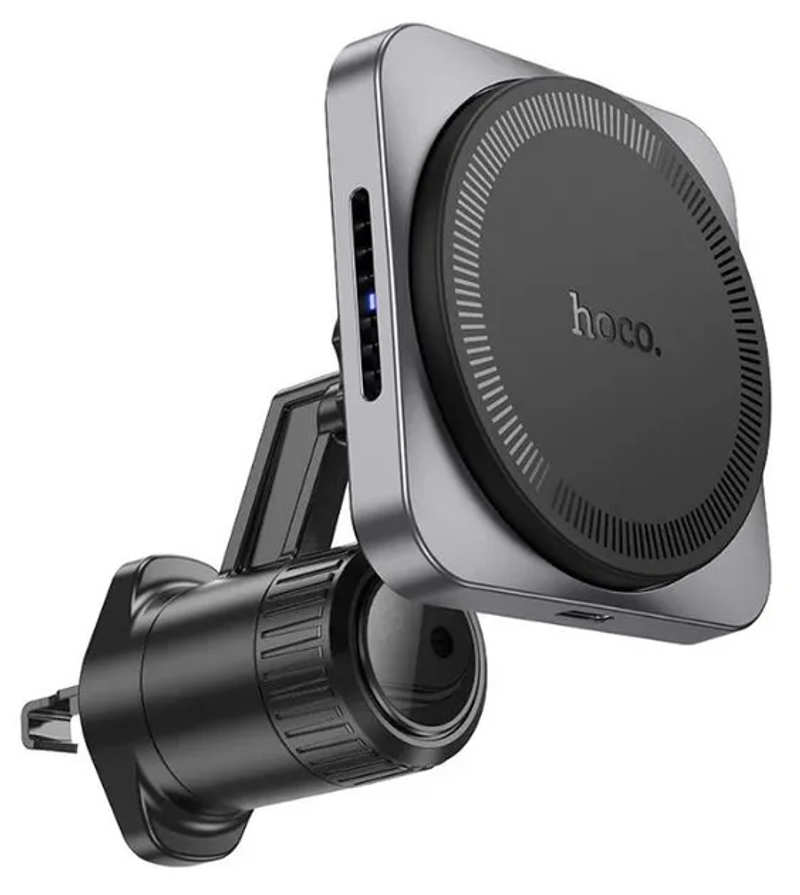 Автотримач Magnetic Wireless MagSafe Hoco HW15 vent-magnetic Black
