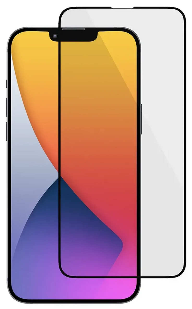 3D Tempered Glass Protective Glass for iPhone 16e / 14 / 13 / 13 Pro Black