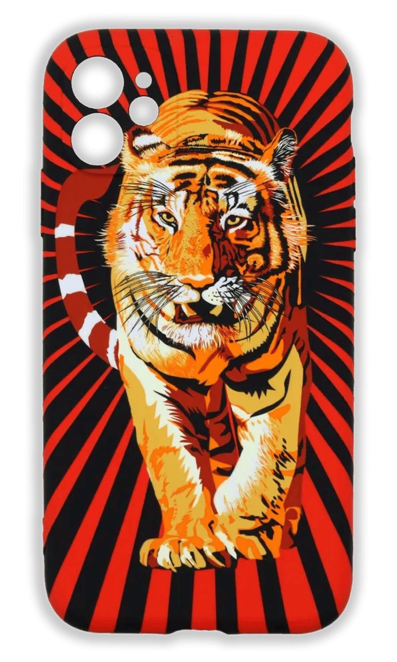 Weve Neon X Luxo Wild silicone case for iPhone 11 Tiger Red