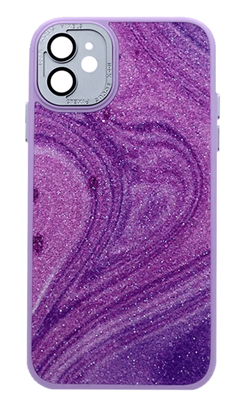 Чохол-накладка Glitter Marble для iPhone 11 Purple