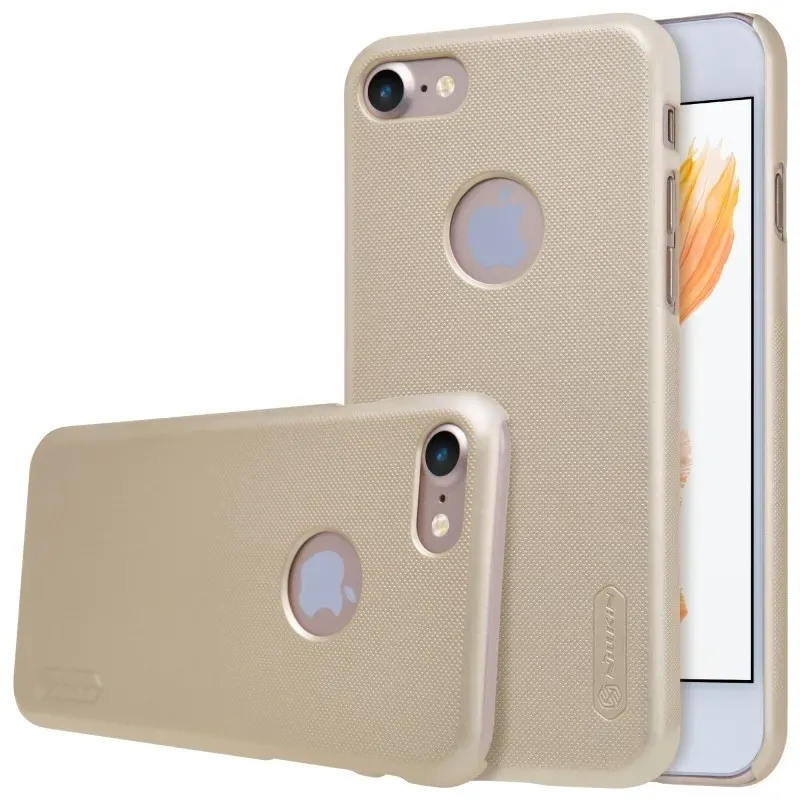 Чохол-накладка Nillkin Super Frosted Shield для iPhone 8/7 Gold + плівка