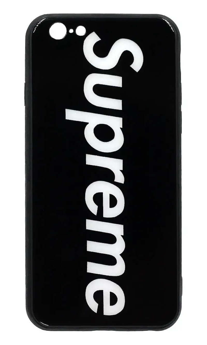 Чохол-накладка Glass Print Sup для iPhone 6 Black