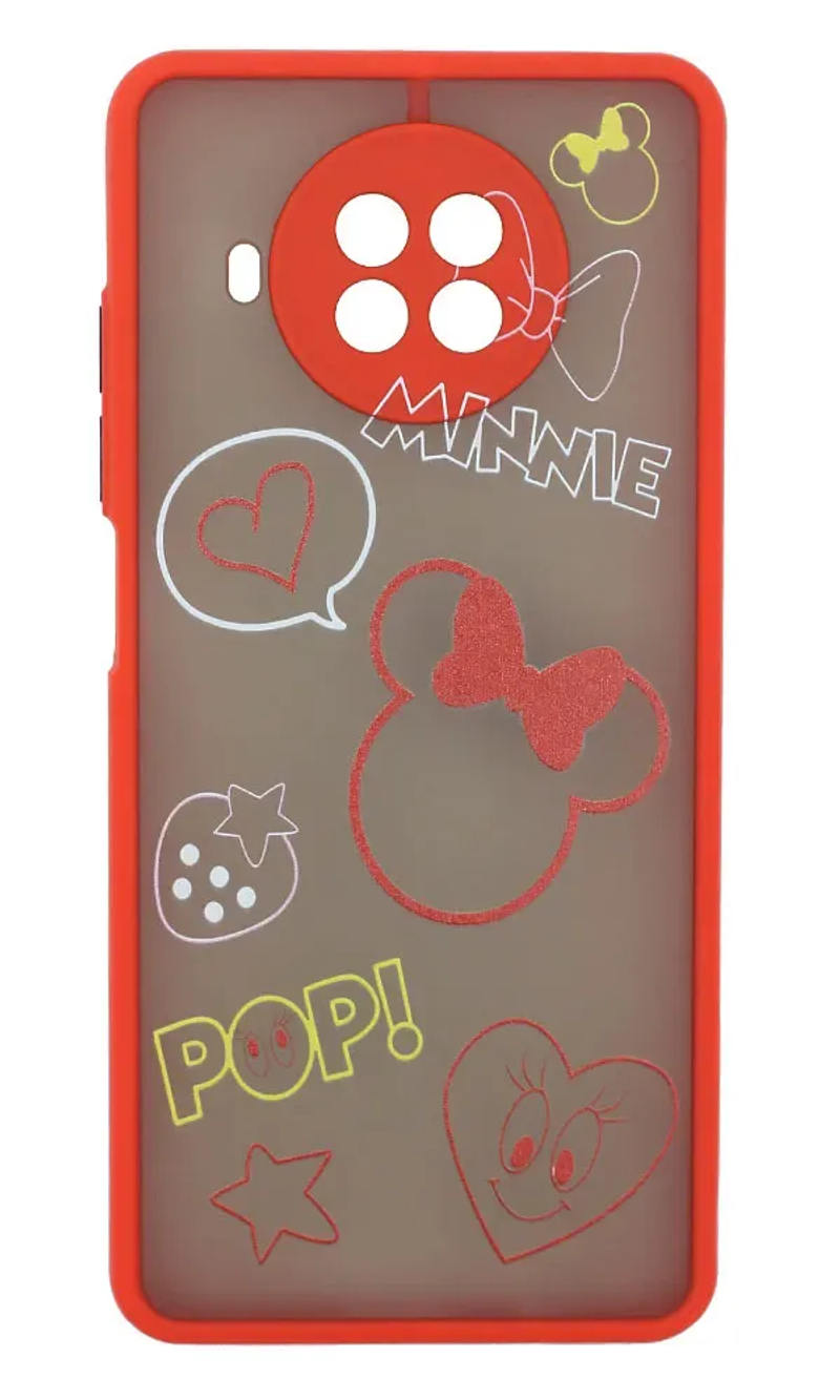 Cover-pad Mate Print + Border Silicon Xiaomi Mi 10T Lite MiKi / Red