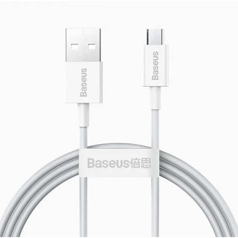 Cable 2m Baseus Superior Series Micro USB White