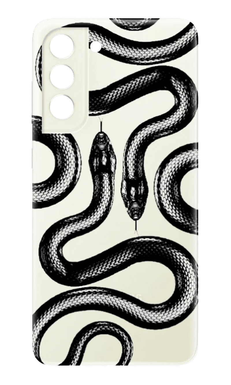 Чохол силіконовий Touch Print для Samsung S21 FE SM-G990F Clear/Snake 2