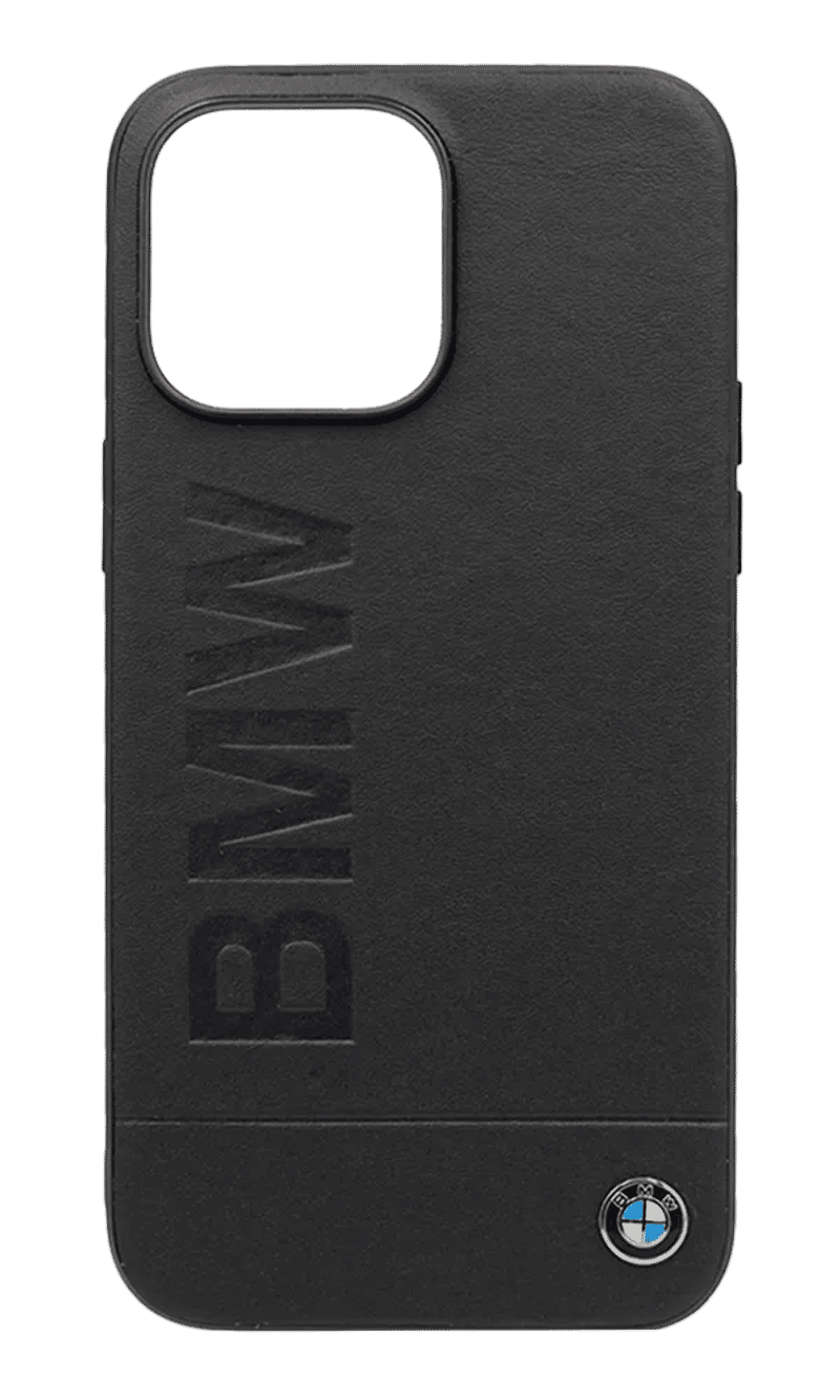 Cover BMW Leather for iPhone 15 Pro Black