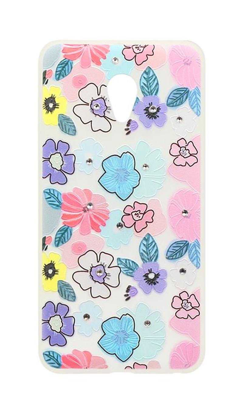Чохол силіконовий Print Diamond для Meizu M5 / M5 Mini Flowers (09)