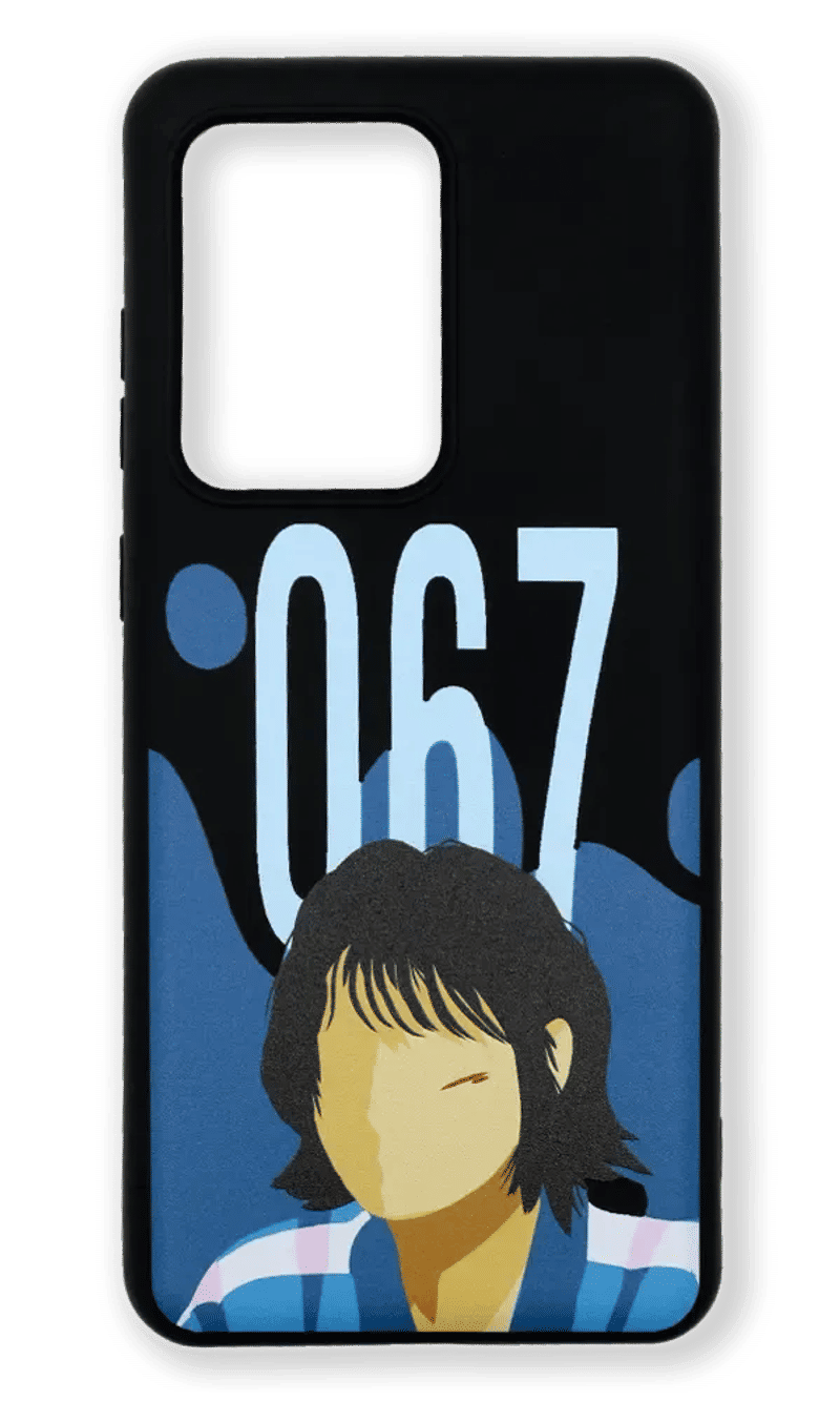 Case silicone Squid Game for Samsung S20 Ultra SM-G988B Black Print 7