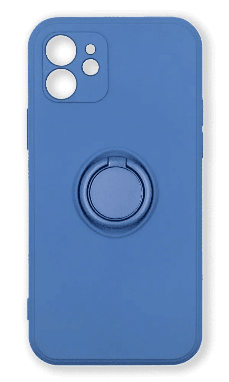 Чохол силіконовий Soft Case + Ring для iPhone 12 Dark Blue