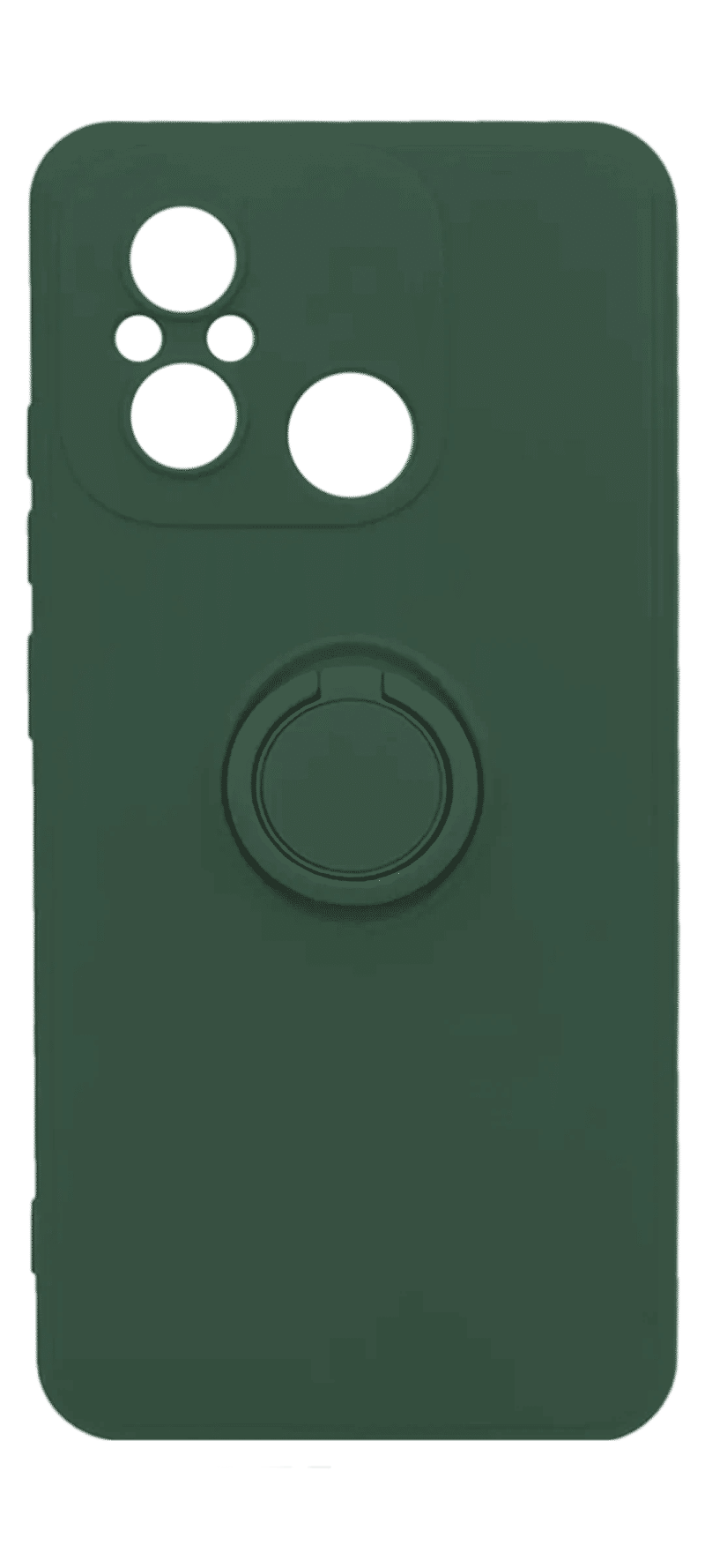 Чохол силіконовий Matte Color Buttons + RingHolder Xiaomi Redmi 12С / 11A Green