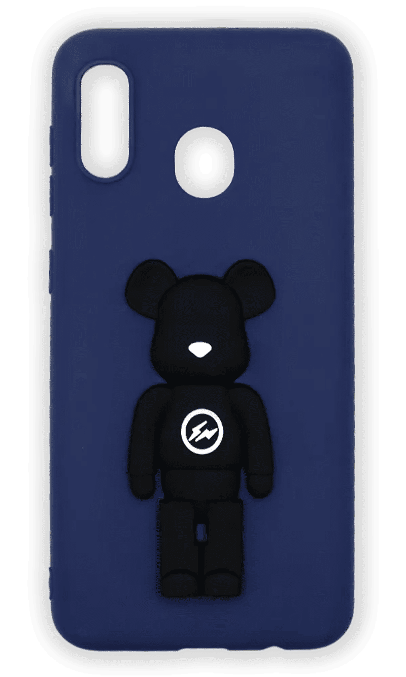 Чохол силіконовий 3D Bear Bearbrick для Samsung A20 A205F/A30 A305F Blue