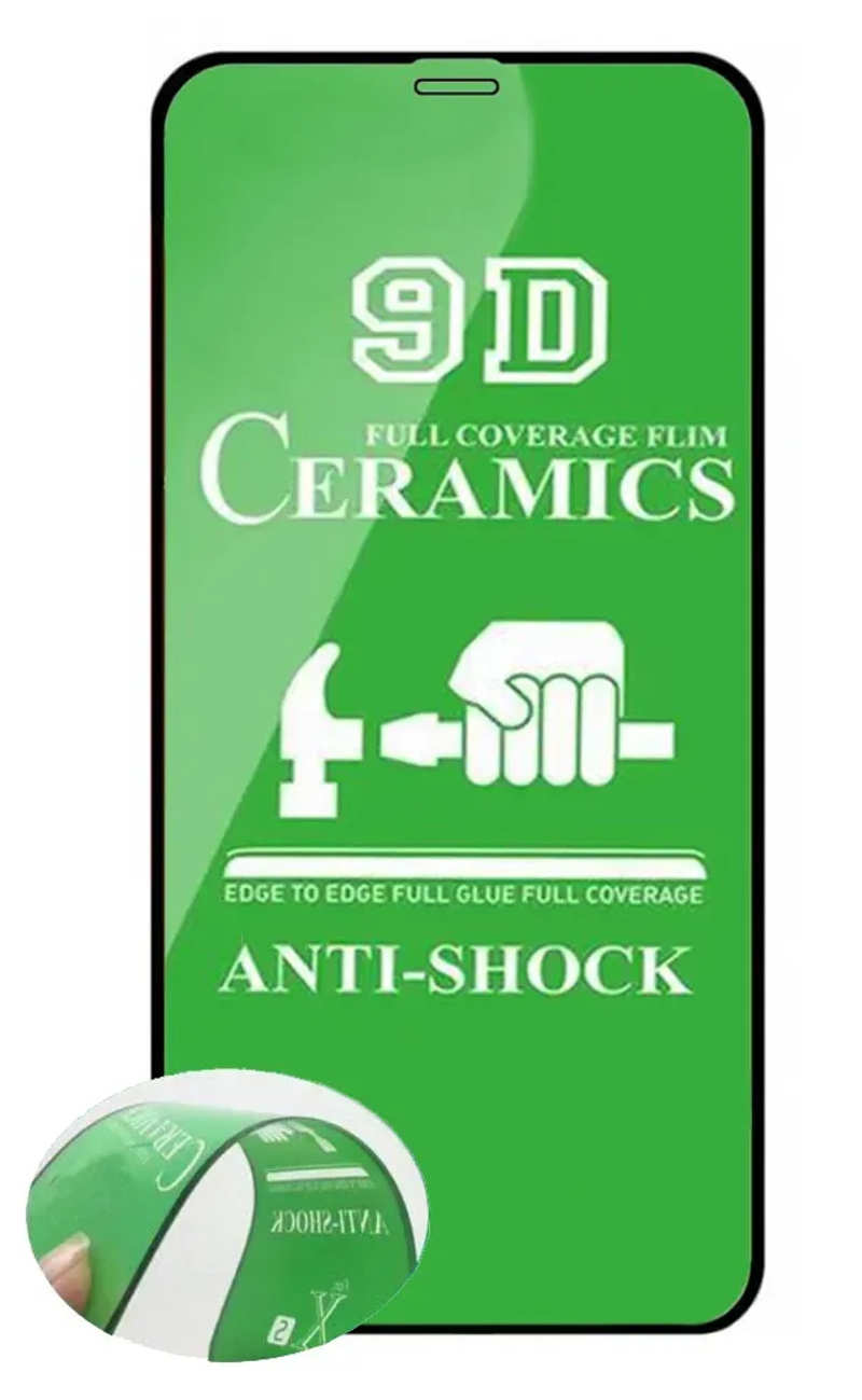 Захисне скло Ceramics для iPhone 11 Pro Max / XS Max Black м'яка упаковка