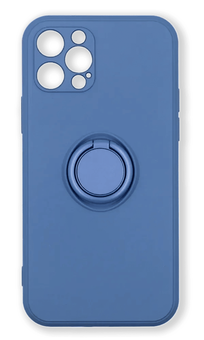 Чохол силіконовий Soft Case + Ring для iPhone 12 Pro Dark Blue