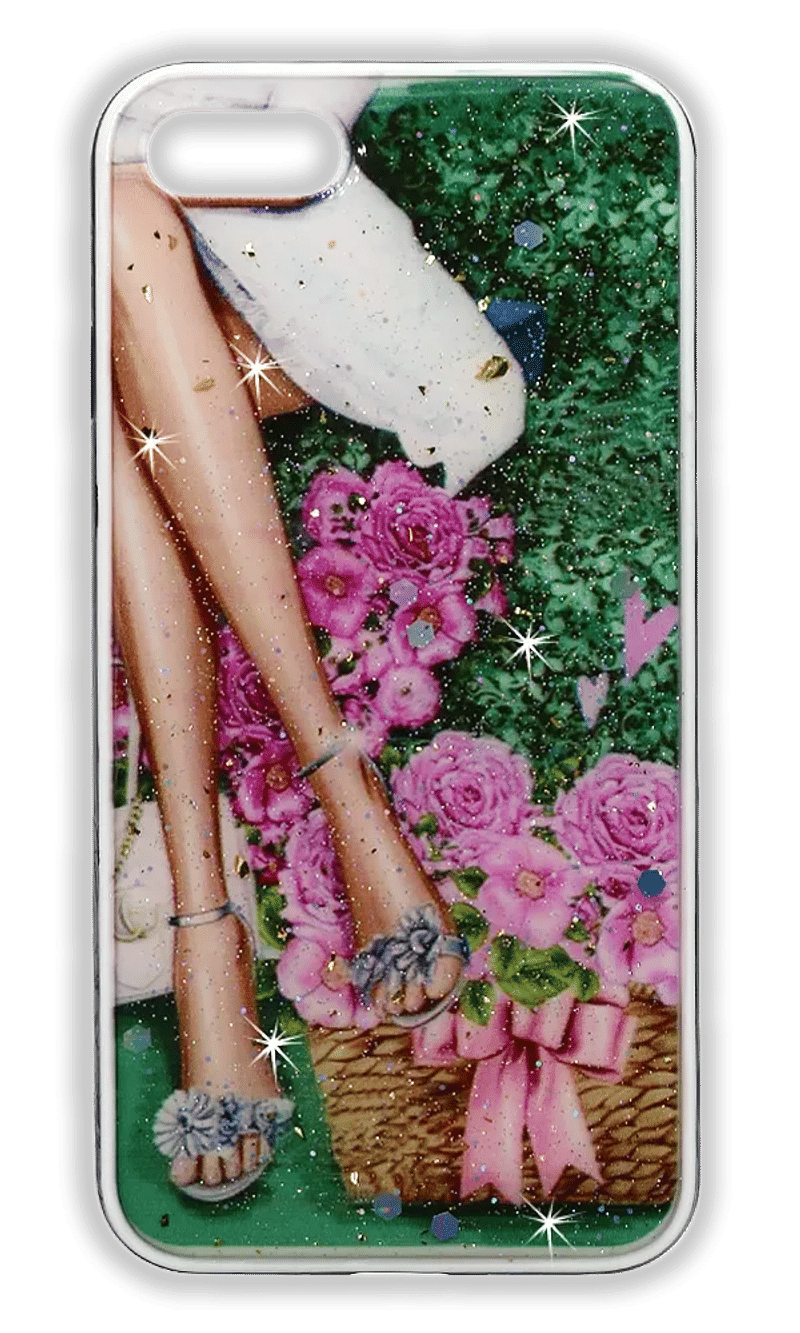 Smoll Sparkles case for iPhone SE2 / 8/7 Flowers Legs
