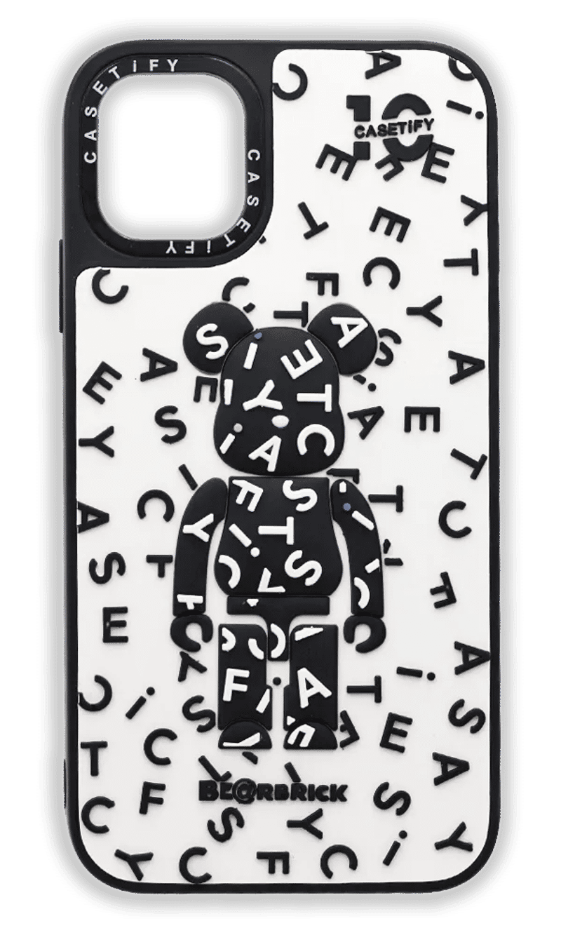 Чохол-накладка Caseti 3d Bearbrickis для iPhone 11 White