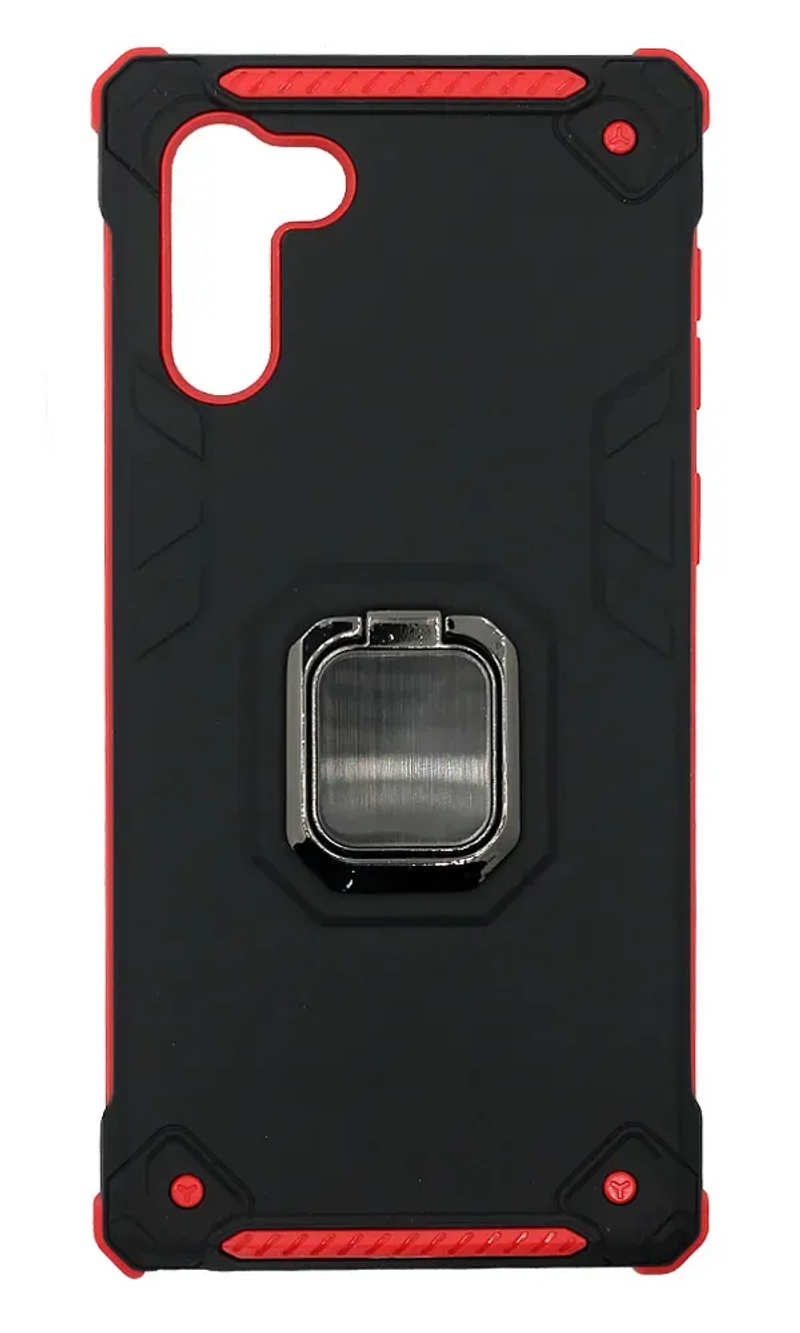 Чохол-накладка Hybrid Armor Ring Holder для Samsung Note 10 SM-N970 Black/Red