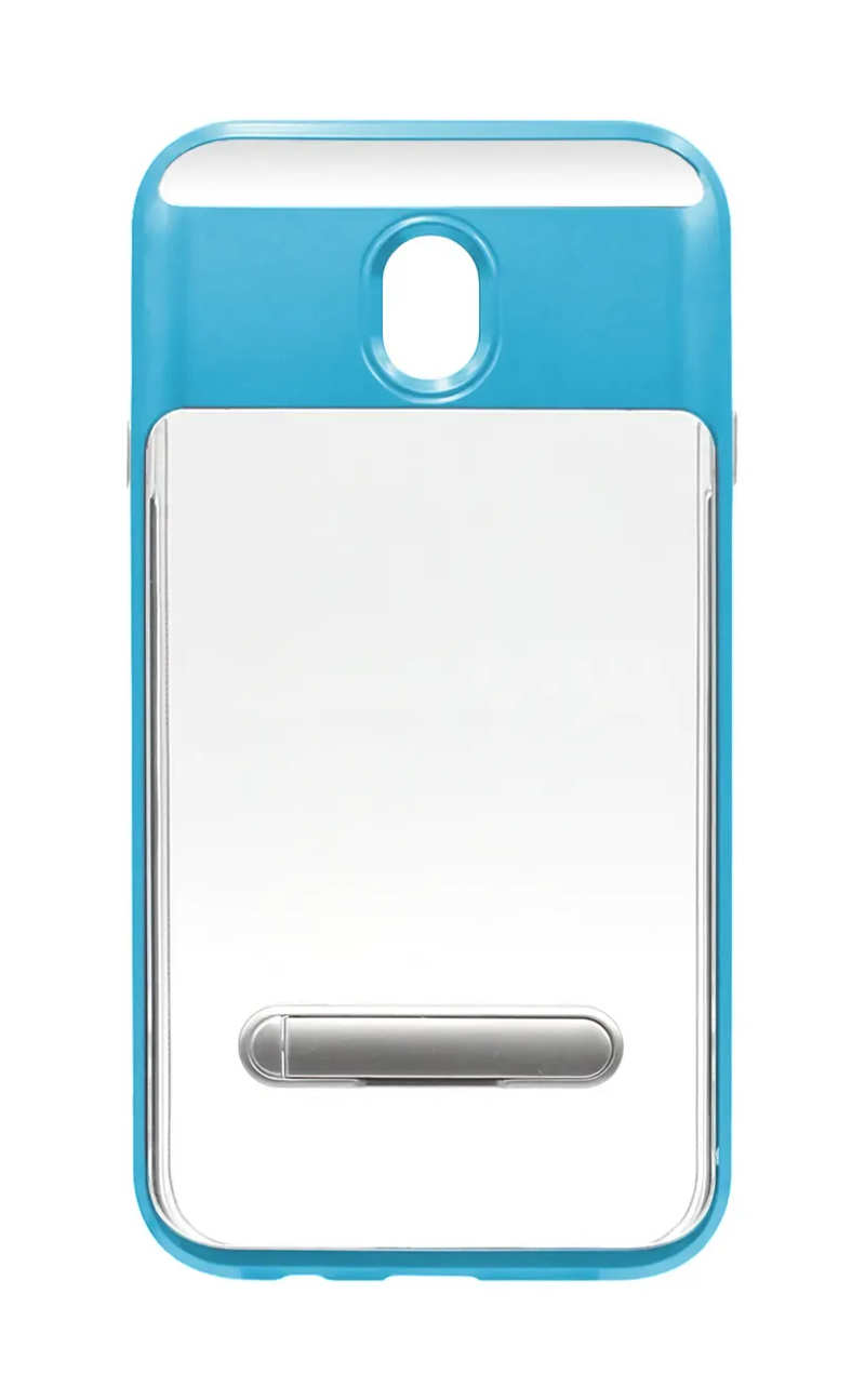 Чохол силіконовий Kidstand для Samsung J3 2017 SM-J330F Clear / Blue