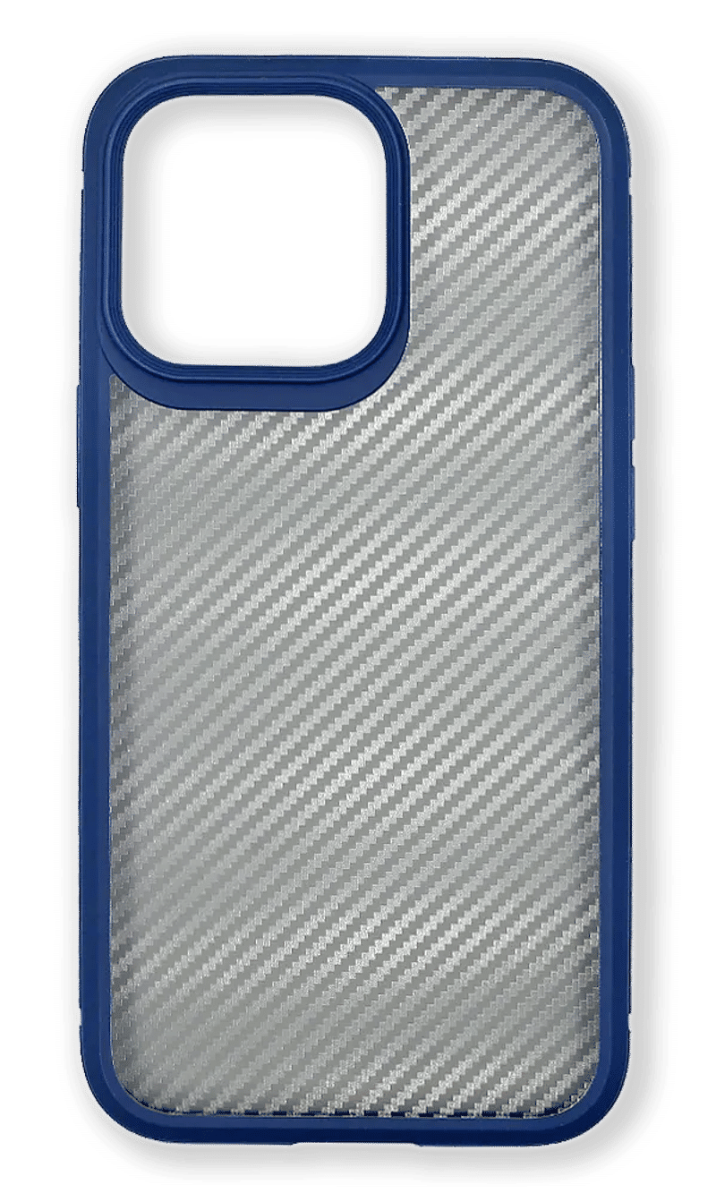 IPaky Shadow Matt Carbon case for iPhone 13 Pro Max Blue